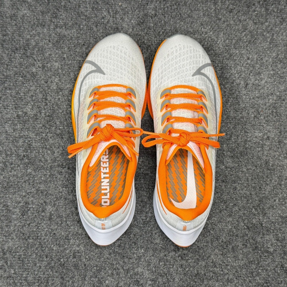 Nike‎ Air Zoom Pegasus 37 Tennessee Running Shoes Men's 7 White Orange Athletic - Picture 9 of 13